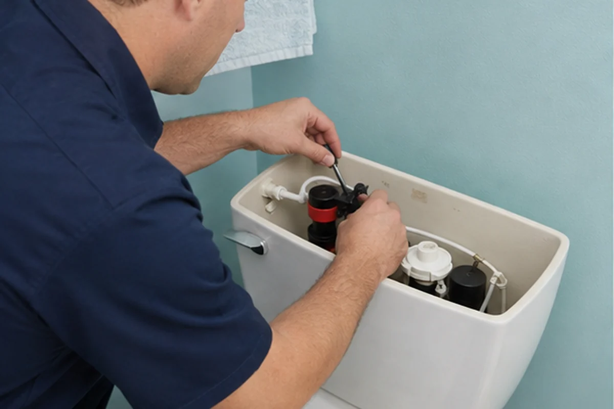 Running or Overflowing Toilet inspection for a Jacksonville Florida property