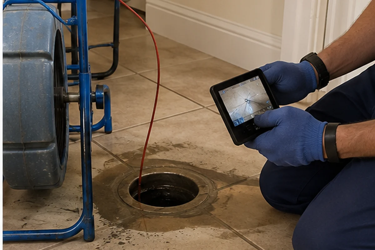 Recurring Sewer Backup inspection for a Jacksonville Florida property