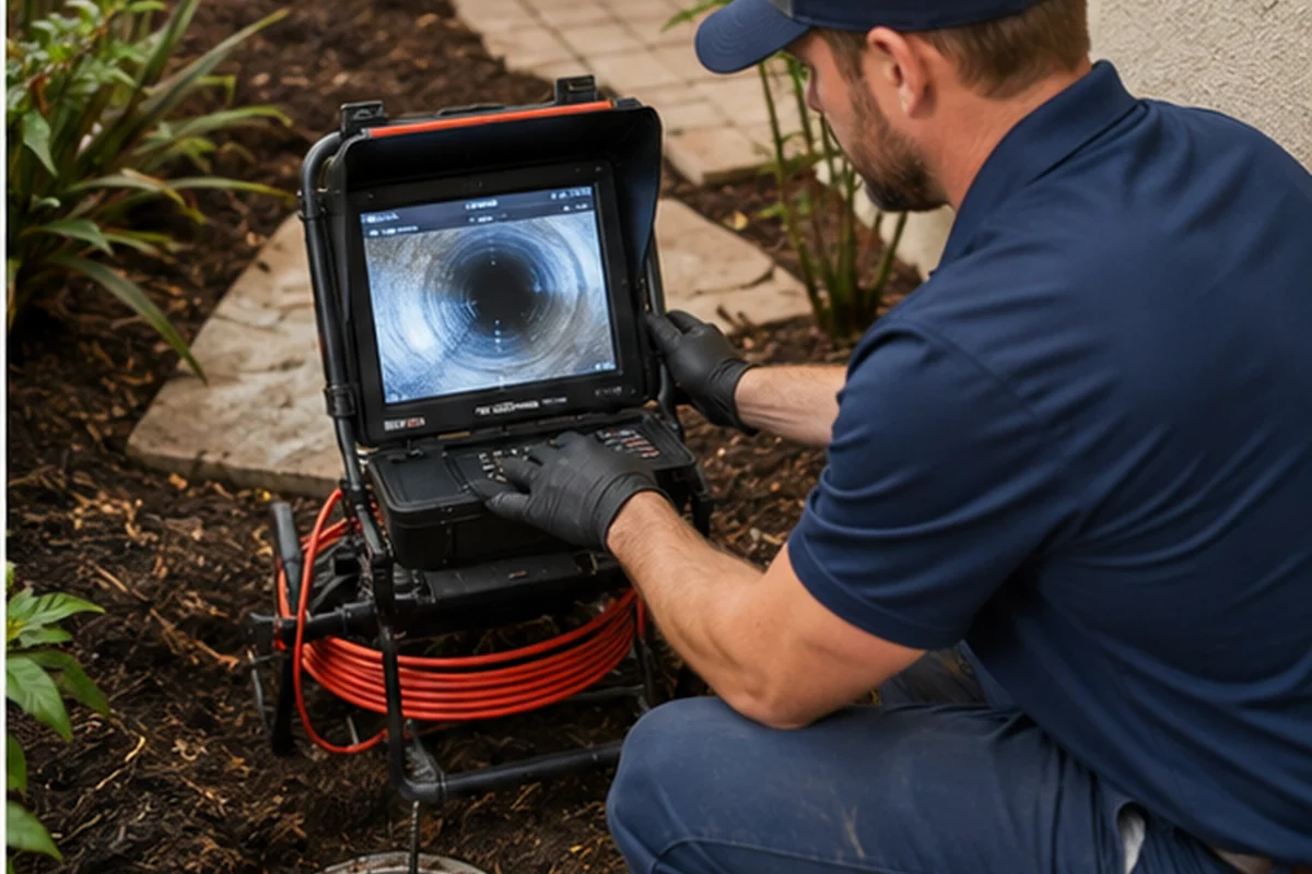 Sewer Camera Inspection inspection for a Jacksonville Florida property