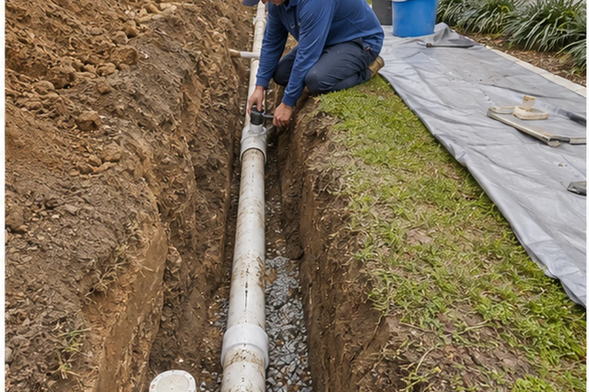 Sewer Line Repair and Replacement inspection for a Jacksonville Florida property